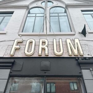 Forum Outside image sign Devonshire street