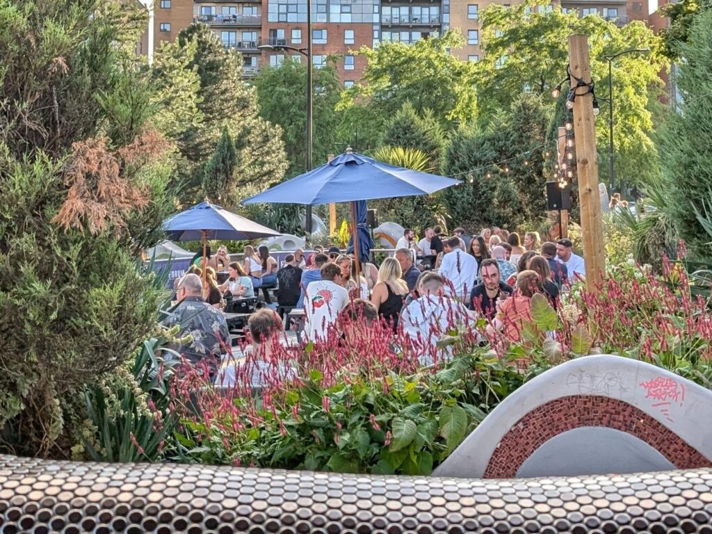 Forum terrace summer drinks food party