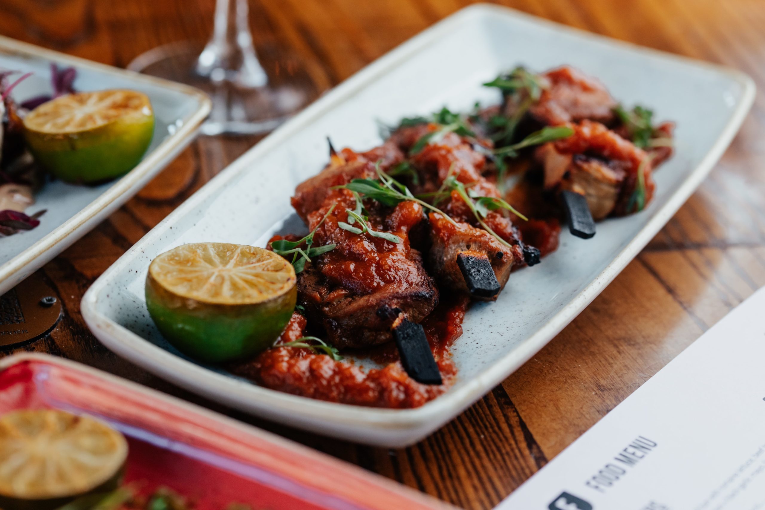 Filipino-style BBQ pork skewers