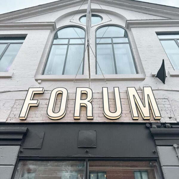 Forum Outside image sign Devonshire street