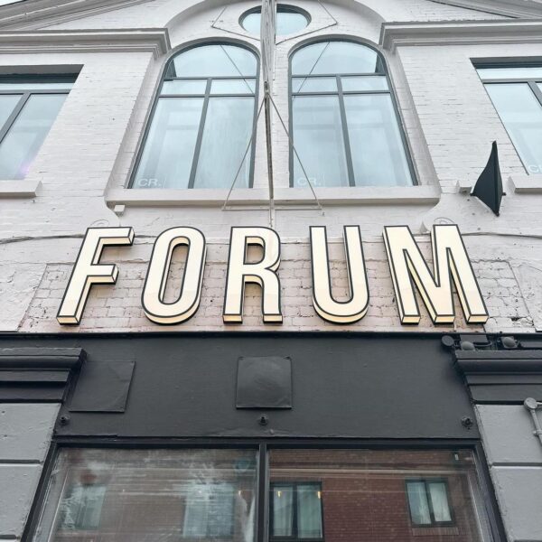 Forum Outside image sign Devonshire street